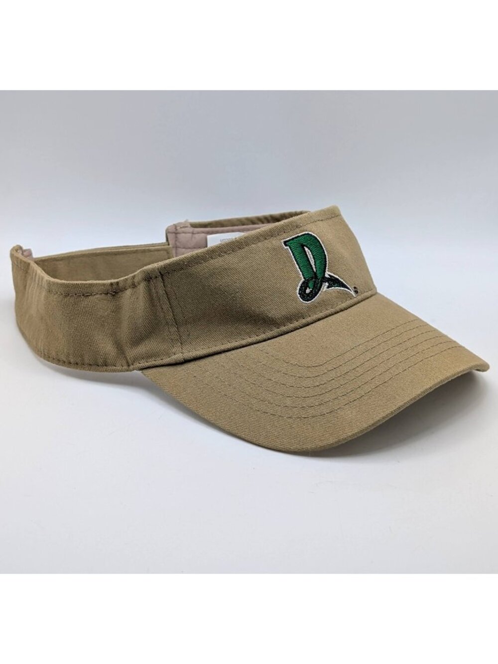 Dayton Dragons Visor Hat Cap Adjustable Strap Back MiLB Baseball Golf Tennis Tan